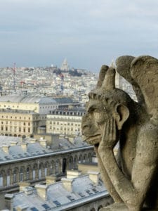 One of the most famous grotesques in Notre-Dame is "Le Stryge"