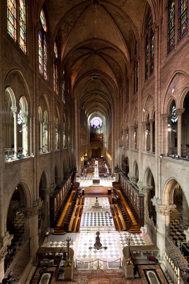 Notre Dame nef vue ensemble