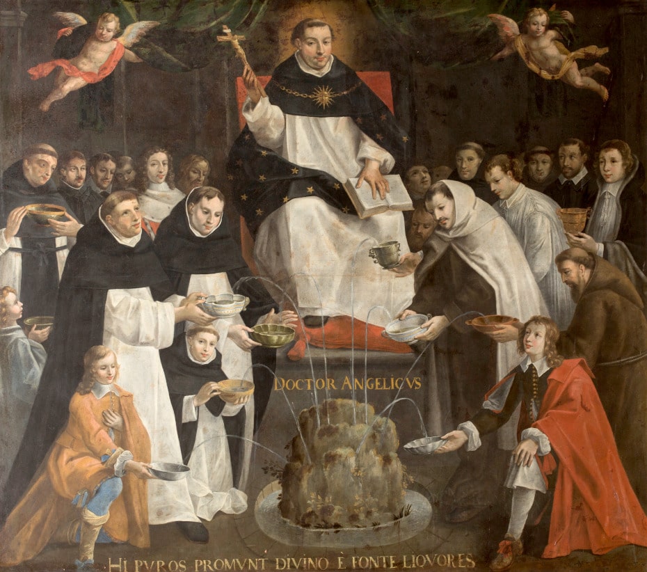 Notre Dame peinture saint thomas aquin
